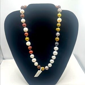 Elegant Multicolor fresh water Pearl Necklace - NWT